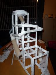 knikkerbaan van papier